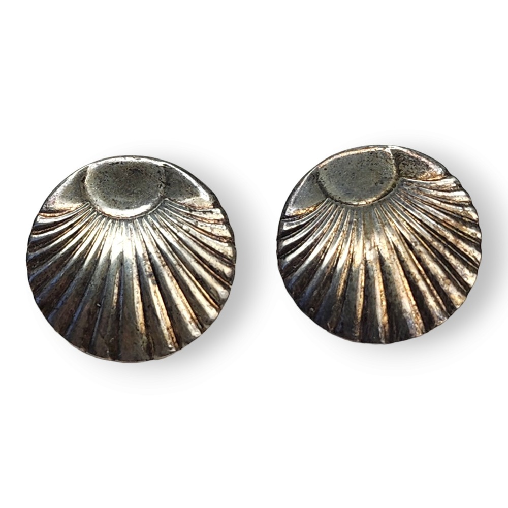 Unsigned Earrings OS Silver Excellent Vintage Southwestern‎ Sterling Silver 925